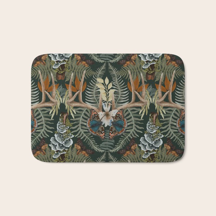 Whimsical Deer Antlers Bath Mat Gallery Image 1