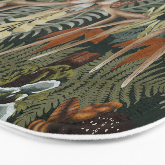 Whimsical Deer Antlers Bath Mat Gallery Image 3