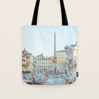 Piazza Navona - Rome Italy Photography Tote Bag Gallery Image 1