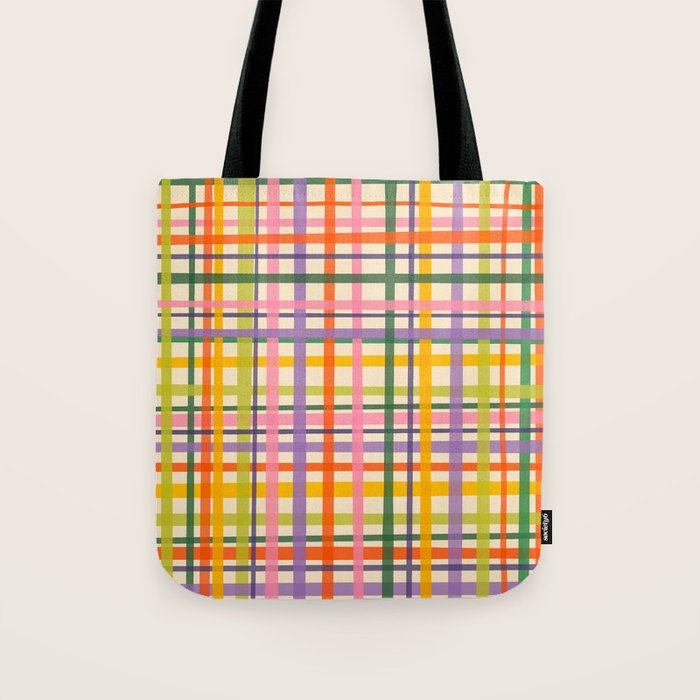 Plaid Tote Bag Gallery Image 1