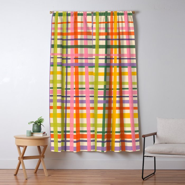 Plaid Window Curtain Gallery Image 5