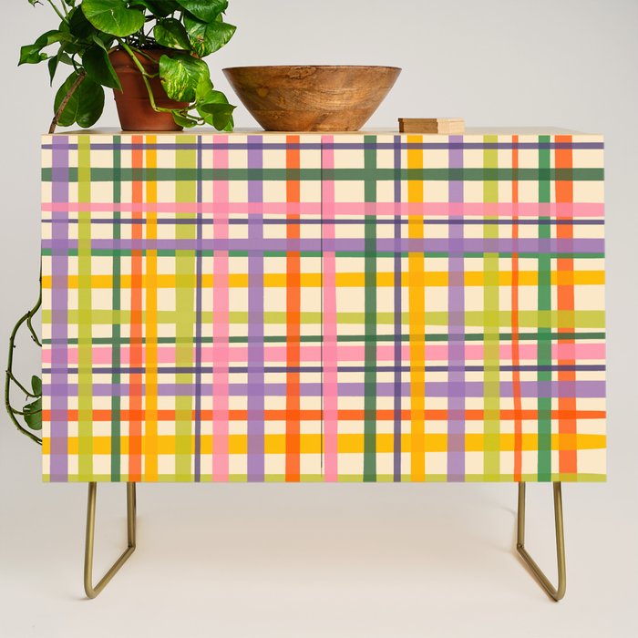 Plaid Credenza Gallery Image 1