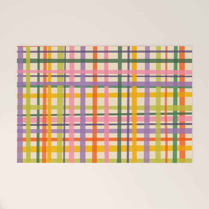 Plaid Welcome Mat Gallery Image 1