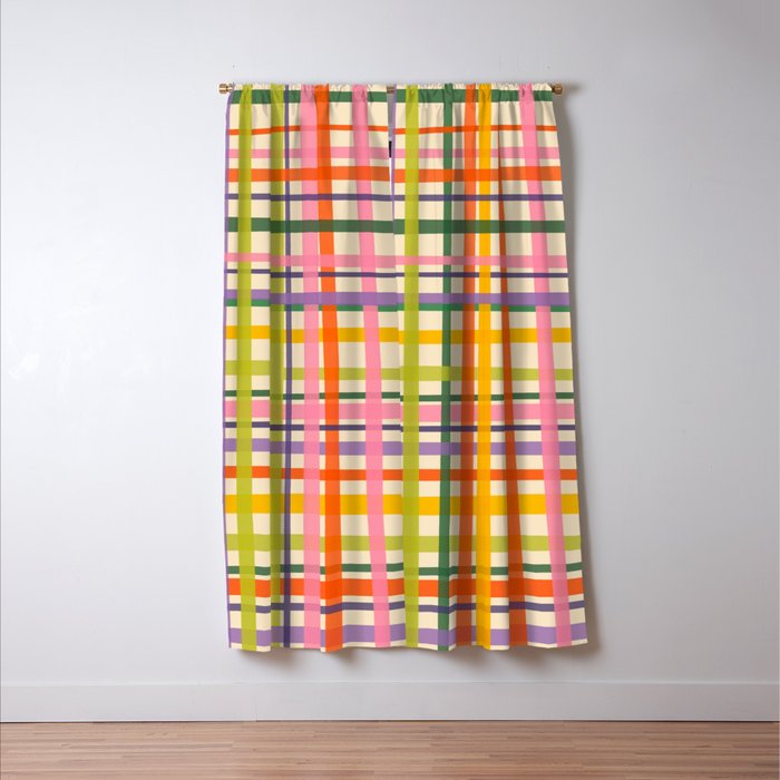 Plaid Window Curtain Gallery Image 3