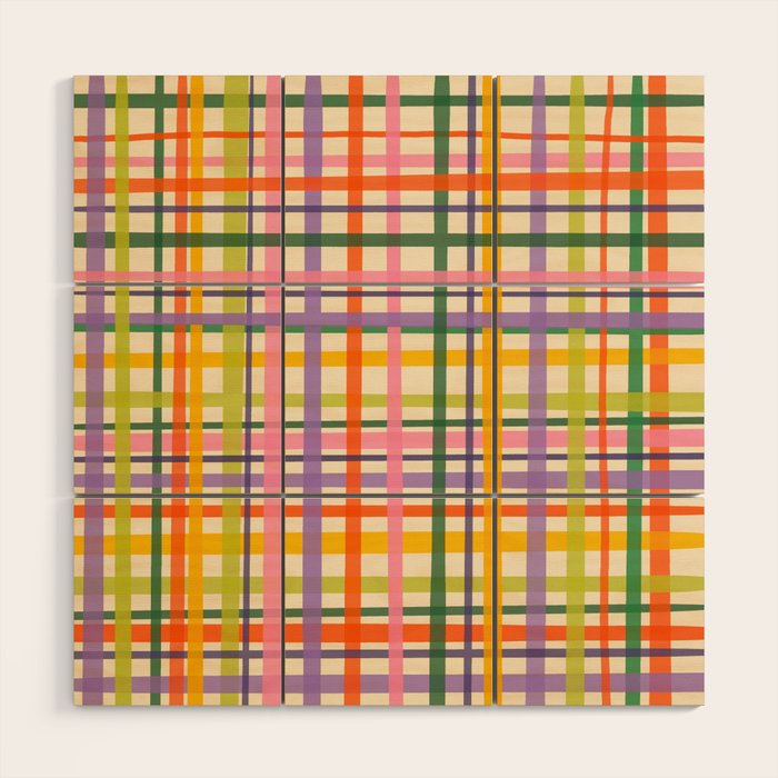 Plaid Wood Wall Art Gallery Image 1