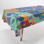 Urban Graffiti Art Love Sprayed  Tablecloth Gallery Image 1