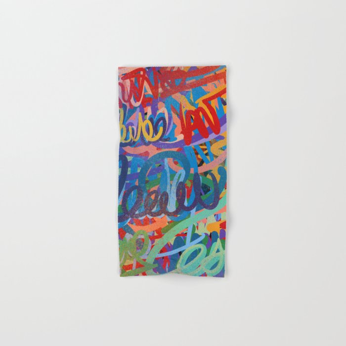 Urban Graffiti Art Love Sprayed  Bath Towel Gallery Image 1