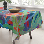 Urban Graffiti Art Love Sprayed  Tablecloth Gallery Image 3