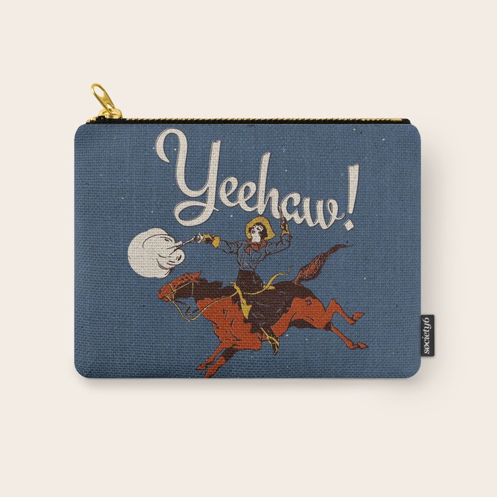 Yeehaw! Blue Carry All Pouch Gallery Image 1
