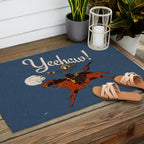 Yeehaw! Blue Outdoor Rug Gallery Image 2