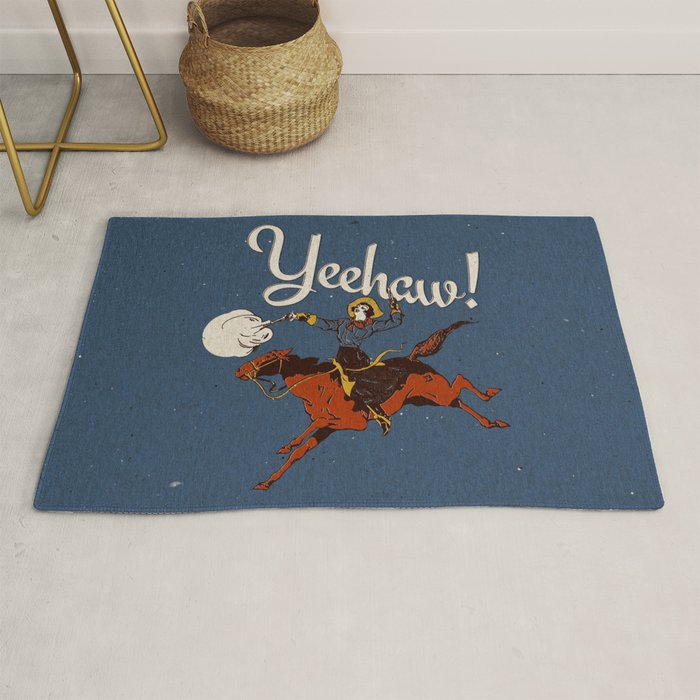Yeehaw! Blue Rug Gallery Image 1