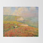 Václav Radimský (1867-1946) Normandy coast in bloom Impressionist Landscape Painting Bright Colors Throw Blanket Gallery Image 2