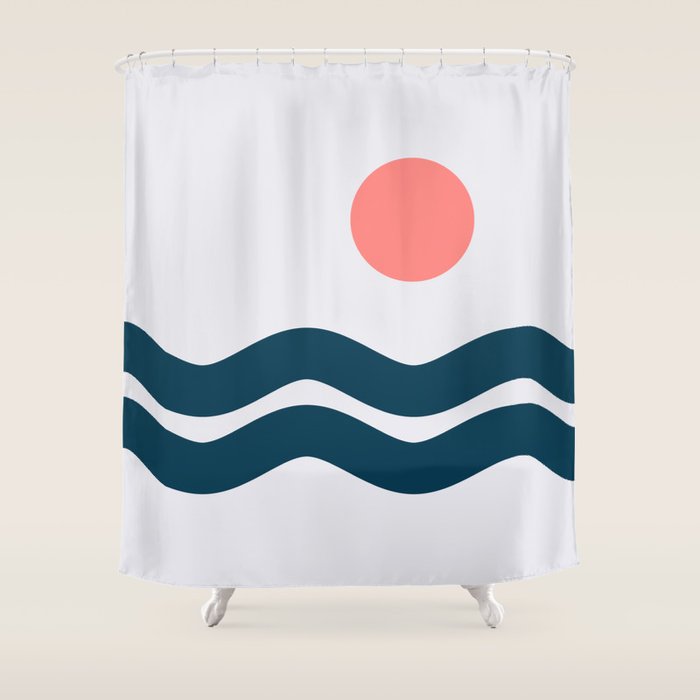 Nautical 06 No.1 Shower Curtain Gallery Image 1