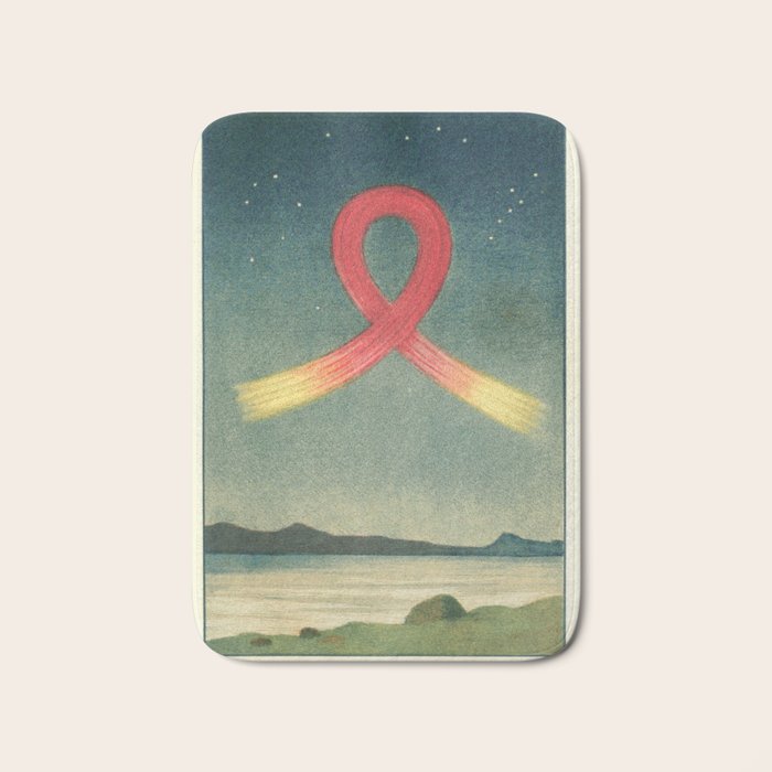 Aurora Borealis from "Lâaurore borÃ©ale" by Selim LemstrÃ¶m, 1886 Bath Mat Gallery Image 1