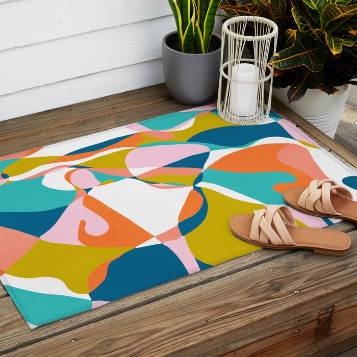 summer in seville Outdoor Rug Gallery Image 2