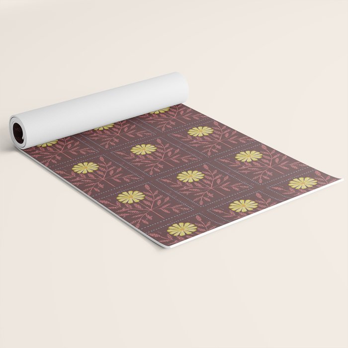Daisy Tile Yoga Mat Gallery Image 2