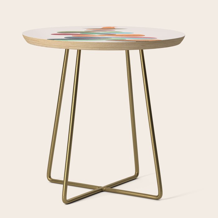 Bird nesting on top of pebbles hill Side Table Gallery Image 1