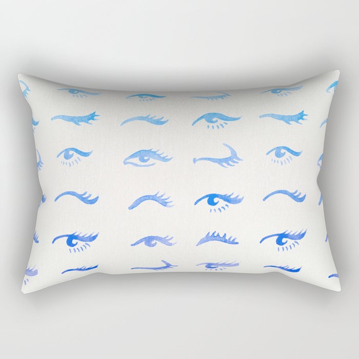 Mascara Envy - Blue OmbrÃ© Palette Rectangular Pillow Gallery Image 2