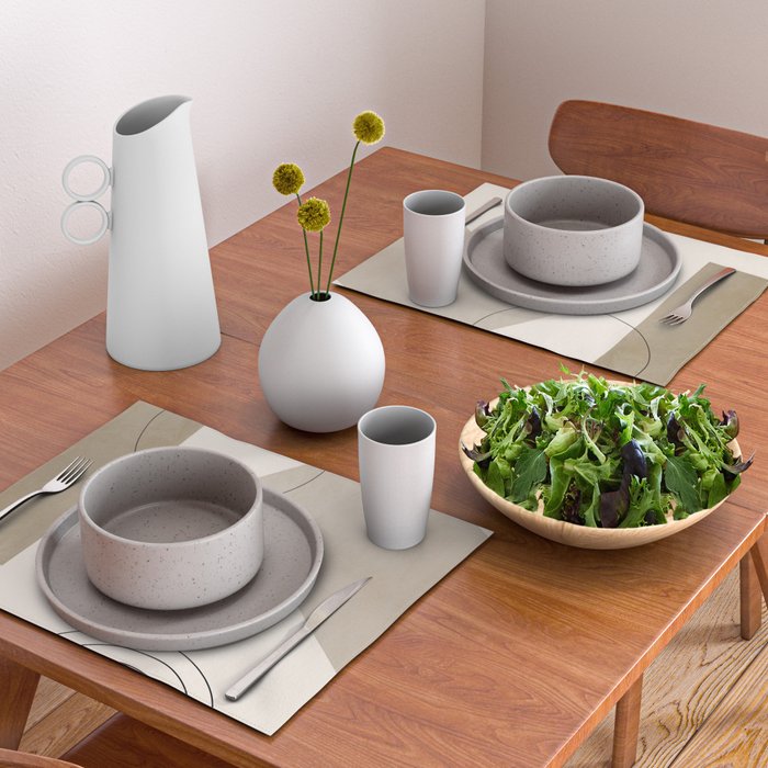 Minimal Geometric 36 Placemat Gallery Image 2