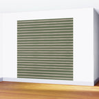 Triple Stripe Pattern Muted Green, Cream, Pink Wall Mural Gallery Image 2