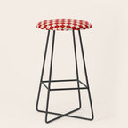 Valentine III - red checkered Stool Gallery Image 1