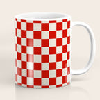Valentine III - red checkered Coffee Mug Gallery Image 1