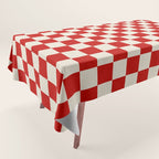 Valentine III - red checkered Tablecloth Gallery Image 1