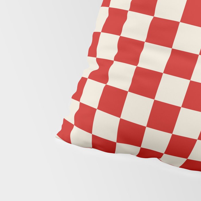 Valentine III - red checkered Pillow Sham Gallery Image 4