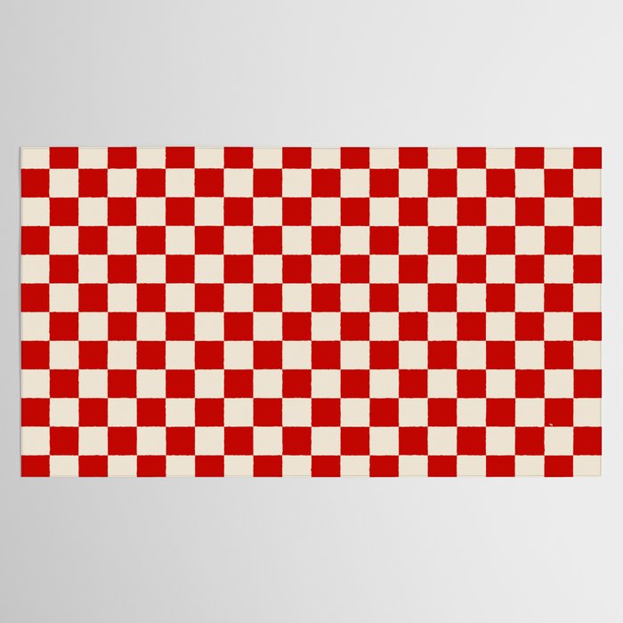 Valentine III - red checkered Tablecloth Gallery Image 2