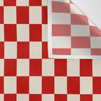 Valentine III - red checkered Wall Tapestry Gallery Image 3