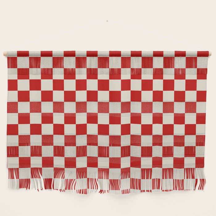 Valentine III - red checkered Wall Hanging Gallery Image 1