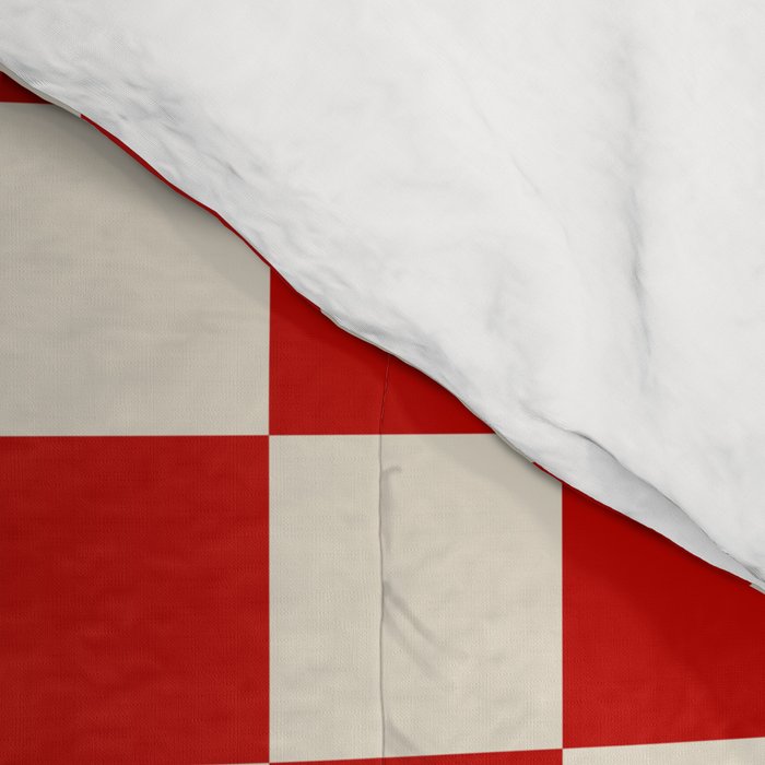 Valentine III - red checkered Comforter Gallery Image 4