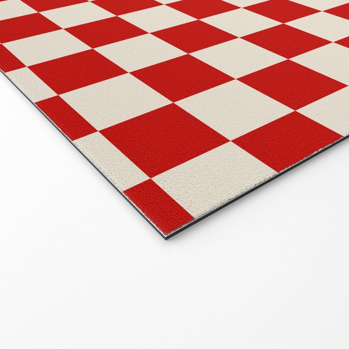 Valentine III - red checkered Welcome Mat Gallery Image 2