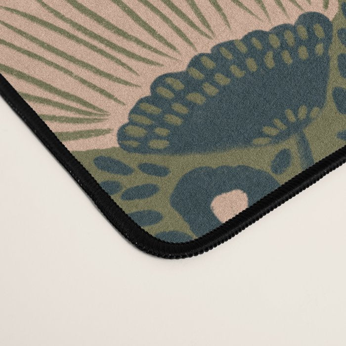 Pretty hand drawn floral pattern Desk Mat Gallery Image 4