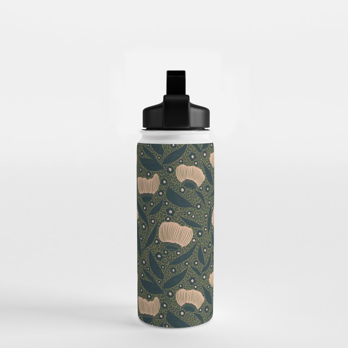 Pretty hand drawn floral pattern Water Bottle Gallery Image 2