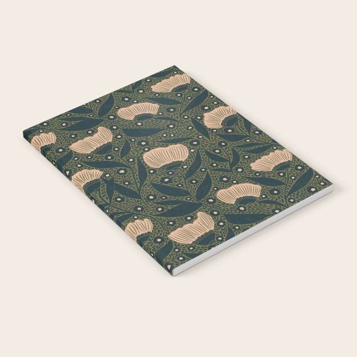 Pretty hand drawn floral pattern Notebook Gallery Image 1