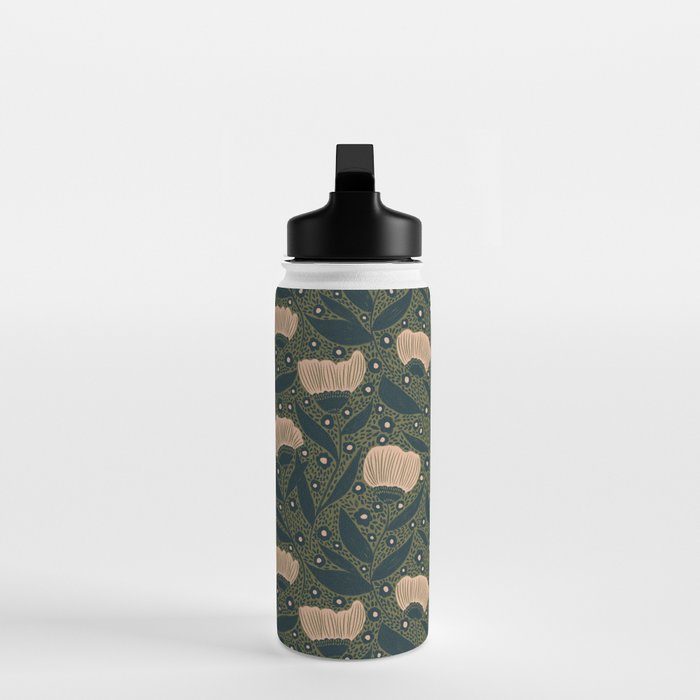 Pretty hand drawn floral pattern Water Bottle Gallery Image 3