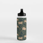Pretty hand drawn floral pattern Water Bottle Gallery Image 3