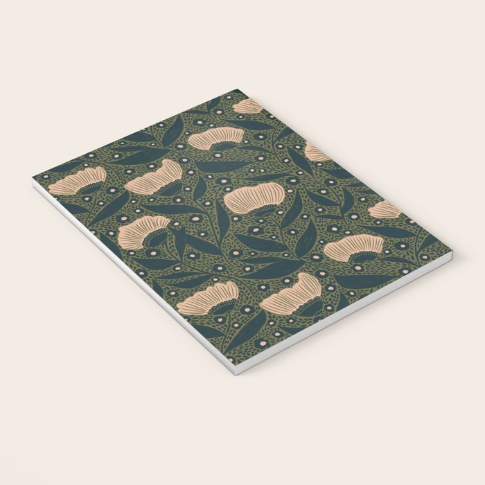 Pretty hand drawn floral pattern Notebook Gallery Image 3
