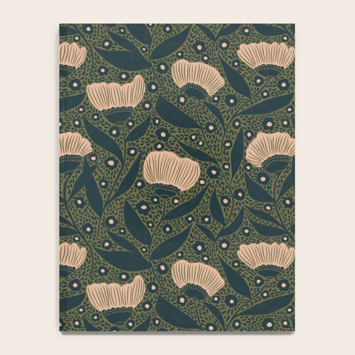 Pretty hand drawn floral pattern Notebook Gallery Image 4