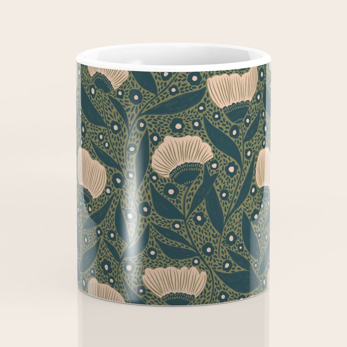 Pretty hand drawn floral pattern Coffee Mug Gallery Image 4