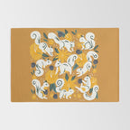 Squirrels & Blooms - Ochre Rug Gallery Image 2