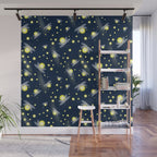 Fireflies at Night Wall Mural Gallery Image 1