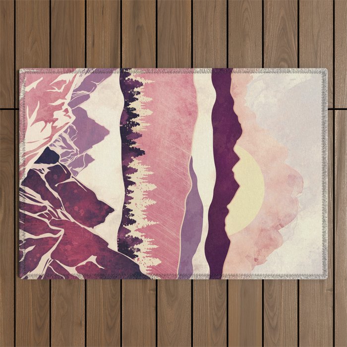 Burgundy Hills Outdoor Rug Gallery Image 1