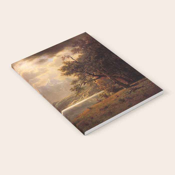 Estes Park Colorado 1869 By Albert Bierstadt | Reproduction Painting Notebook Gallery Image 1