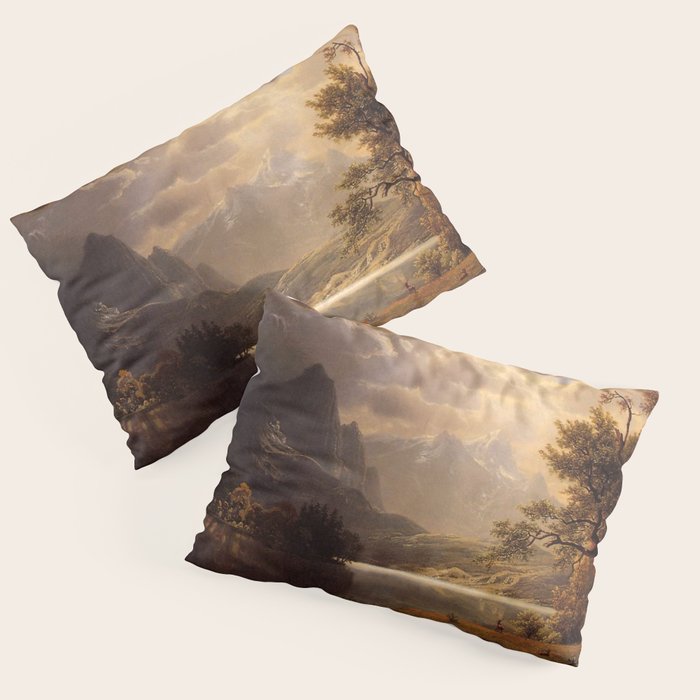 Estes Park Colorado 1869 By Albert Bierstadt | Reproduction Painting Pillow Sham Gallery Image 3
