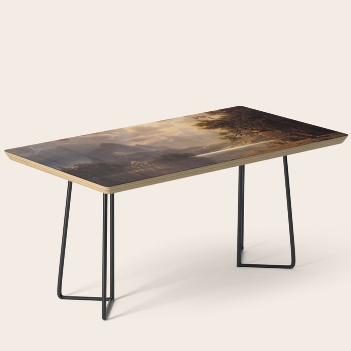 Estes Park Colorado 1869 By Albert Bierstadt | Reproduction Painting Coffee Table Gallery Image 1