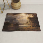 Estes Park Colorado 1869 By Albert Bierstadt | Reproduction Painting Rug Gallery Image 1