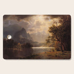 Estes Park Colorado 1869 By Albert Bierstadt | Reproduction Painting Cutting Board Gallery Image 1