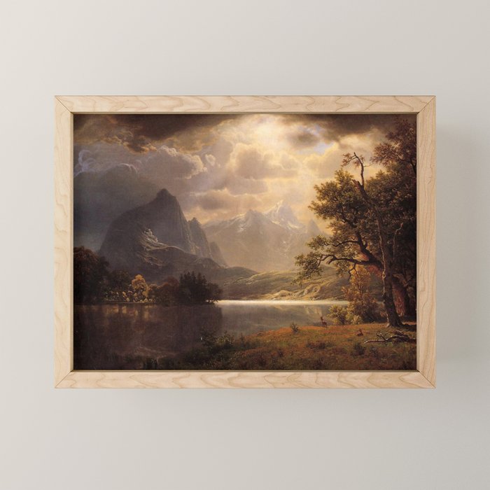Estes Park Colorado 1869 By Albert Bierstadt | Reproduction Painting Mini Art Print Gallery Image 1